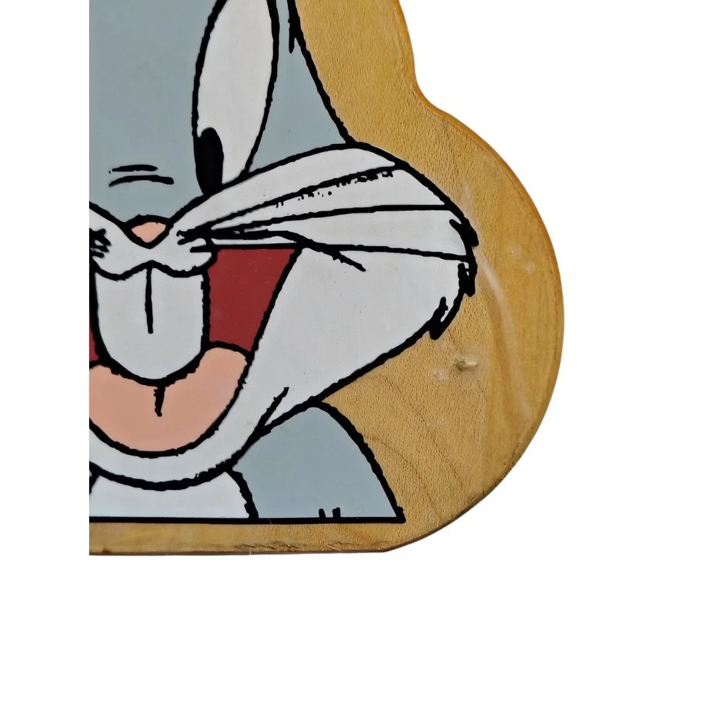 Vintage 1995 Warner Brothers Looney Tunes Bugs Bunny Wood Napkin Holder RARE